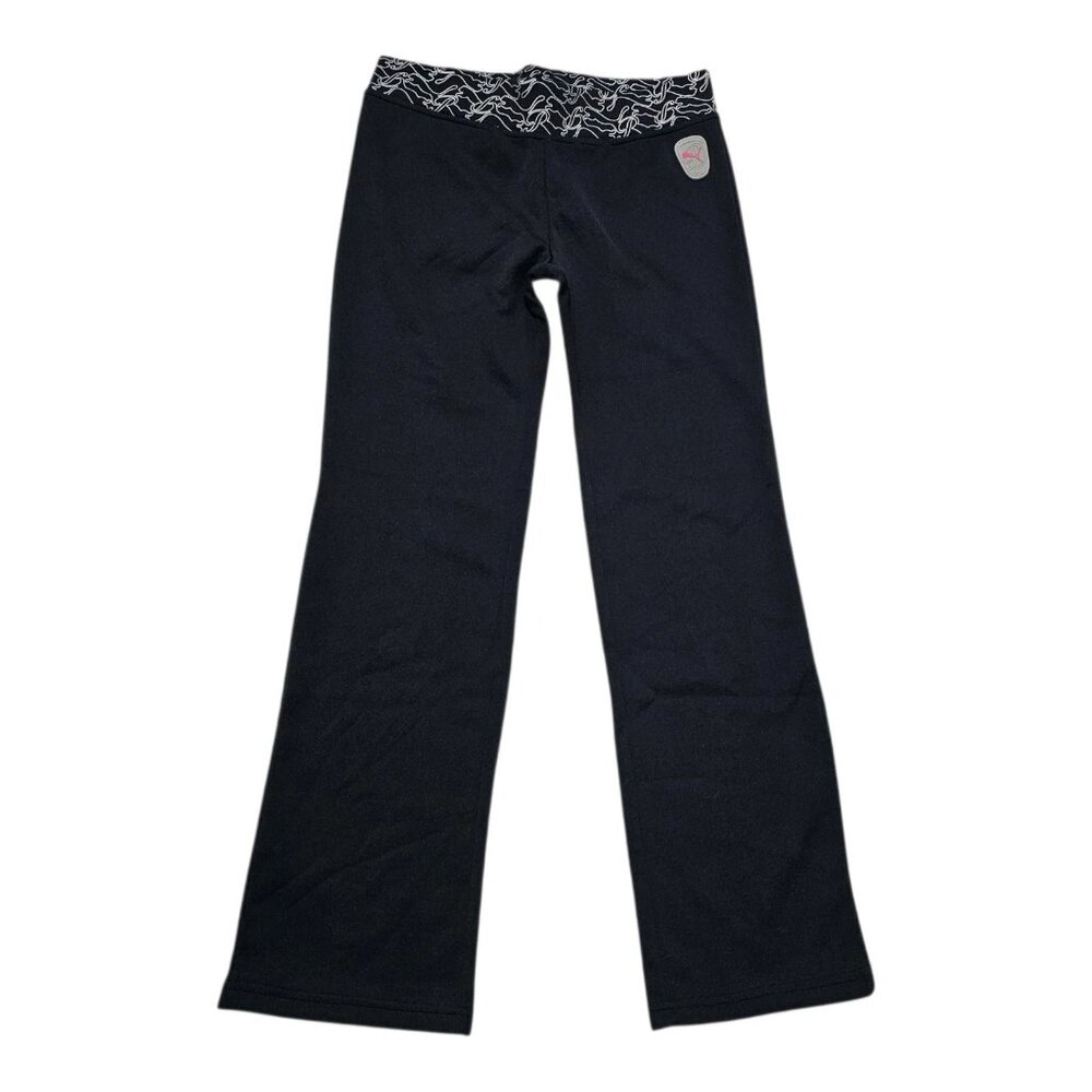 FINAL MARKDOWN PUMA Activewear Pants Girls XL Logo Black